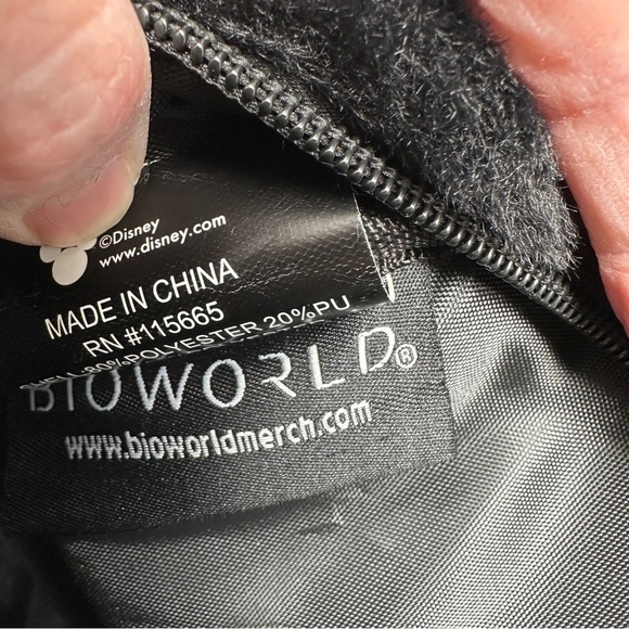 Mickey Mouse x Bioworld Disney‎ Soft Furry Backpack Bookbag with Mouse Ears GUC - Picture 5 of 16